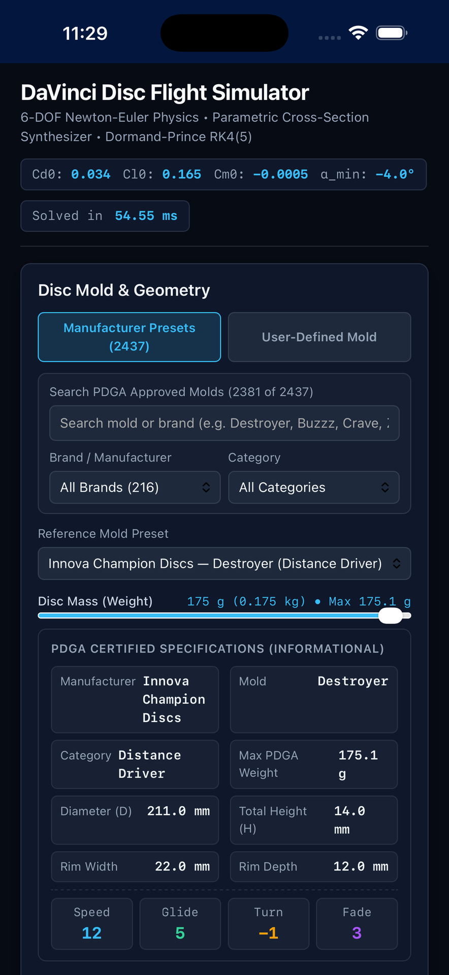 DaVinci Simulator on iOS iPhone